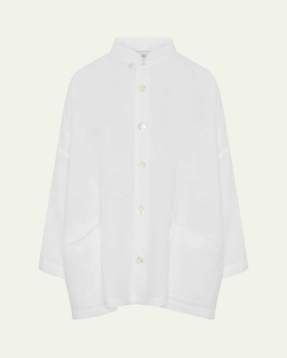 Longer-Back Wide Mandarin Jacket (Long Length)